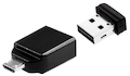 Флеш Диск Verbatim 32Gb STORE N GO Nano OTG 49822 USB2.0 черный with Micro USB Adapter