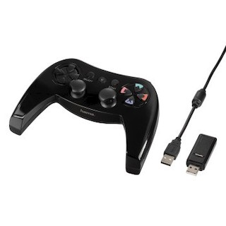 Контроллер Hama H-115412 Combat Bow Bluetooth для PS3 аналог. 19 кнопок функц.беспров. до15 м черн