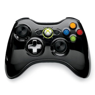 Геймпад Беспроводной Microsoft Xbox 360 43G-00059 черный хромированный