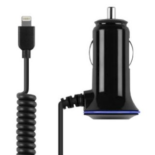 Автомобильное зарядное устройство Incipio для iPad Air 2.4A built-in Lightning cable + 1A open USB (IP-696)