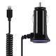 Автомобильное зарядное устройство Incipio для iPad Air 2.4A built-in Lightning cable + 1A open USB (IP-696)