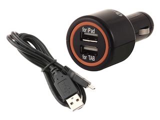 Автомобильное зарядное устройство Interstep 1A+1А + microUSB cable (IS-CC-MICRO002K-000B201)
