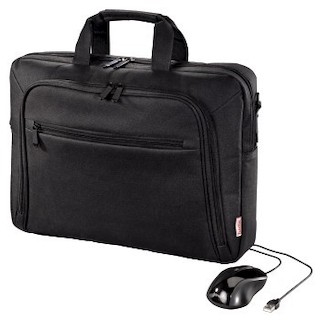 Комплект Hama H-86531 : сумка для ноутбука 15.6" (40 см)+ оптическая мышь 800dpi черный