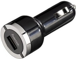 Зарядное устройство Hama H-106303 автомобильное USB 5В 2.1А для Apple iPad/iPad2 черный