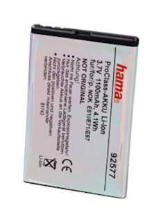 Аккумулятор Li-Ion Hama H-92577 3,7В/1100мАч для Nokia E71