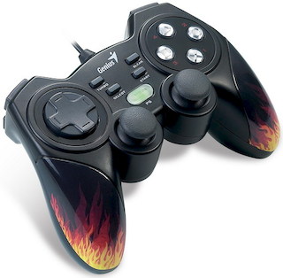 Геймпад Genius Blaze3 для PC и PlayStation3 12 программируемых клавиш и 8-позиционный D-pad USB
