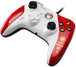 Геймпад ThrustMaster GPX Lightback Ferrari F1 белый/красный USB виброотдача обратная связь (2960744)