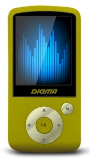 Плеер Flash Digma B2 8Gb лайм 1.8" FM Dic MicroSD HedPh Vid /AMV/MP3/WMA/FLAC/APE/WAV/JPG/TXT/TF slo