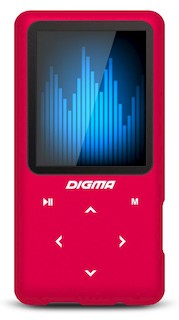 Плеер Flash Digma S2 8Gb малина 1.8" FM Dic MicroSD HedPh WMA Txt Vid WMV Sensor Buttons/slim/AMV/MP