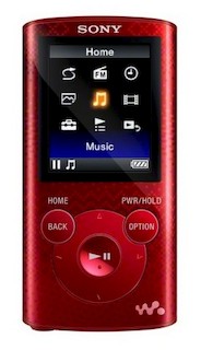 Плеер Flash Sony NWZ-E383 4Gb красный
