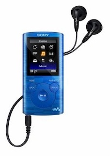 Плеер Flash Sony NWZ-E384 8Gb голубой