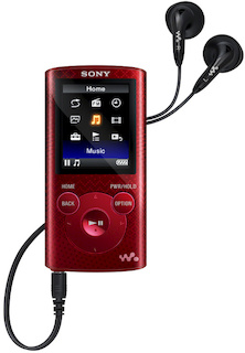 Плеер Flash Sony NWZ-E384 8Gb красный