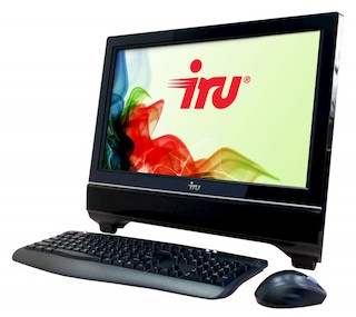Моноблок IRU 313 21.5" HD Cel G1610/4Gb/500Gb/IntHDG/DVDRW/MCR/DOS/WiFi/black/Web/клавиатура/мышь
