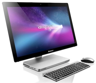 Моноблок Lenovo A720 27" FHD Touch i5 3210M/8Gb/1Tb/GT630M 2Gb/DVDRW/Win8/WiFi/BT/silver 1920*1080/Web/бесп клавиатура/бесп мышь /серебристый