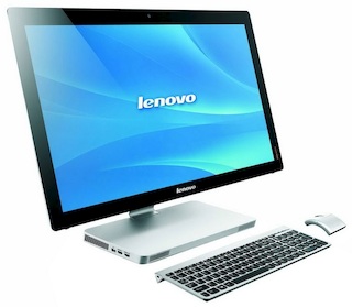 Моноблок Lenovo A730 27" AG Touch i5 4200M (3.1)/6Gb/1Tb/GT745M 2Gb/DVDRW/W8SL64/WiFi/BT/silver 1920*1080/Web/бесп клавиатура/бесп мышь /серебристый