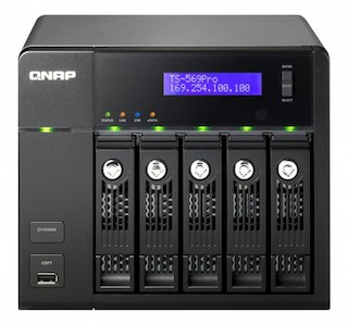 Сетевой накопитель Qnap TS-569 Pro 5 отсеков для жестких дисков Intel Atom D2700 2.13 ГГц