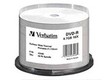 Диск DVD-R Verbatim 4.7Gb 16x Cake Box Thermal Printable (50шт) 43448