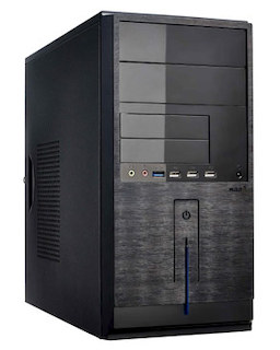 Корпус LinkWorld 727-25 черный w/o PSU mATX SECC 2*USB2.0 audio (437-14)