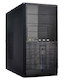 Корпус LinkWorld 727-25 черный w/o PSU mATX SECC 2*USB2.0 audio (437-14)