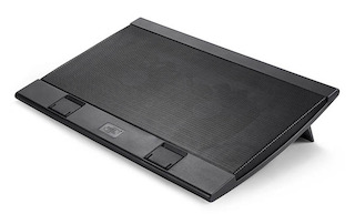 Подставка для ноутбука Deepcool WIND PAL FS 17" 382x262x24mm 22-27dB 2xUSB 793g Fan-control Black