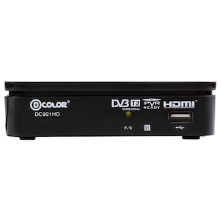 Ресивер DVB-T2 D-Color DC921HD черный