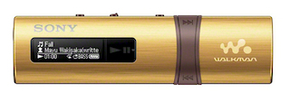 Плеер Flash Sony NWZB183FN.EE 4Gb золотистый