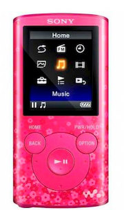 Плеер Flash Sony NWZE384P.EE 8Gb розовый