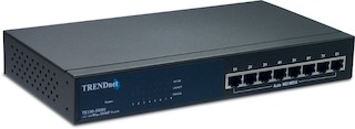 Управляемый коммутатор TRENDNET TE100-S800i 2/3 уровня с восемью портами 10/100 Мбит/с