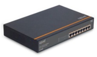 Коммутатор Upvel (UP-228GE) 8-портов Gigabit PoE+ до 30Вт на порт (металлический корпус, в комплекте