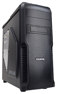 Корпус Zalman Z3 Plus черный w/o PSU ATX 4*fan 2*USB2.0 USB3.0 audio screwless bott PSU подставка под смартфон