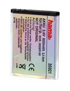 Аккумулятор Li-Ion Hama H-35921 3,6В/600мАч для Nokia