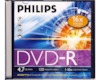 Диск DVD-R Philips 4.7Gb 16x Slim Case (5шт) (5746)