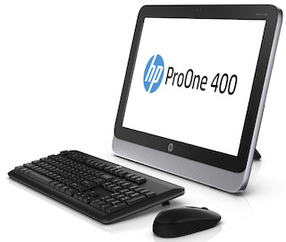 Моноблок HP ProOne 400 AIO 19.5" HD P G3220T/4Gb/500Gb 7.2k/DVDRW/W8.1dng/WiFi/BT/клавиатура/мышь