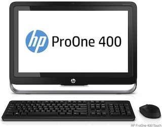 Моноблок HP ProOne 400 AIO 21.5" HD P G3240T/4Gb/1Tb/DVDRW/W8.1Prodng/WiFi/BT/клавиатура/мышь /touch