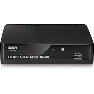 Ресивер DVB-T2 BBK SMP126HDT2 темно-серый