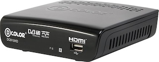 Ресивер DVB-T2 D-Color DC910HD черный