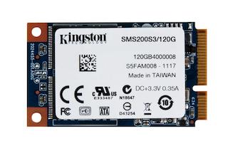 Накопитель SSD Kingston mSATA 120Gb SMS200S3/120G SSDNow mS200 w510Mb/s r550Mb/s MLC